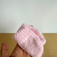 Pink Knit Mits / 0-3m