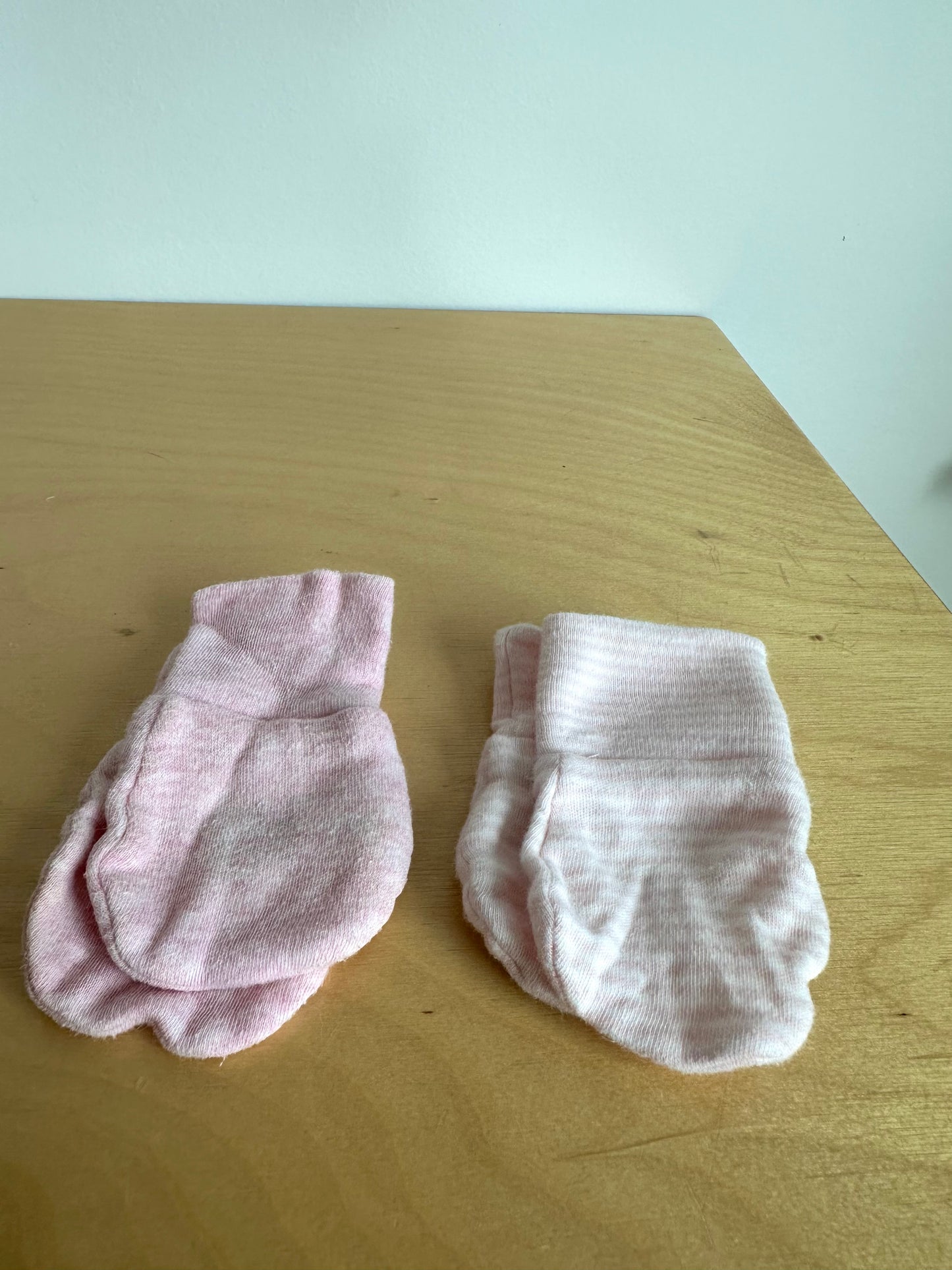 Stripe + Pink Mits / 0-3m