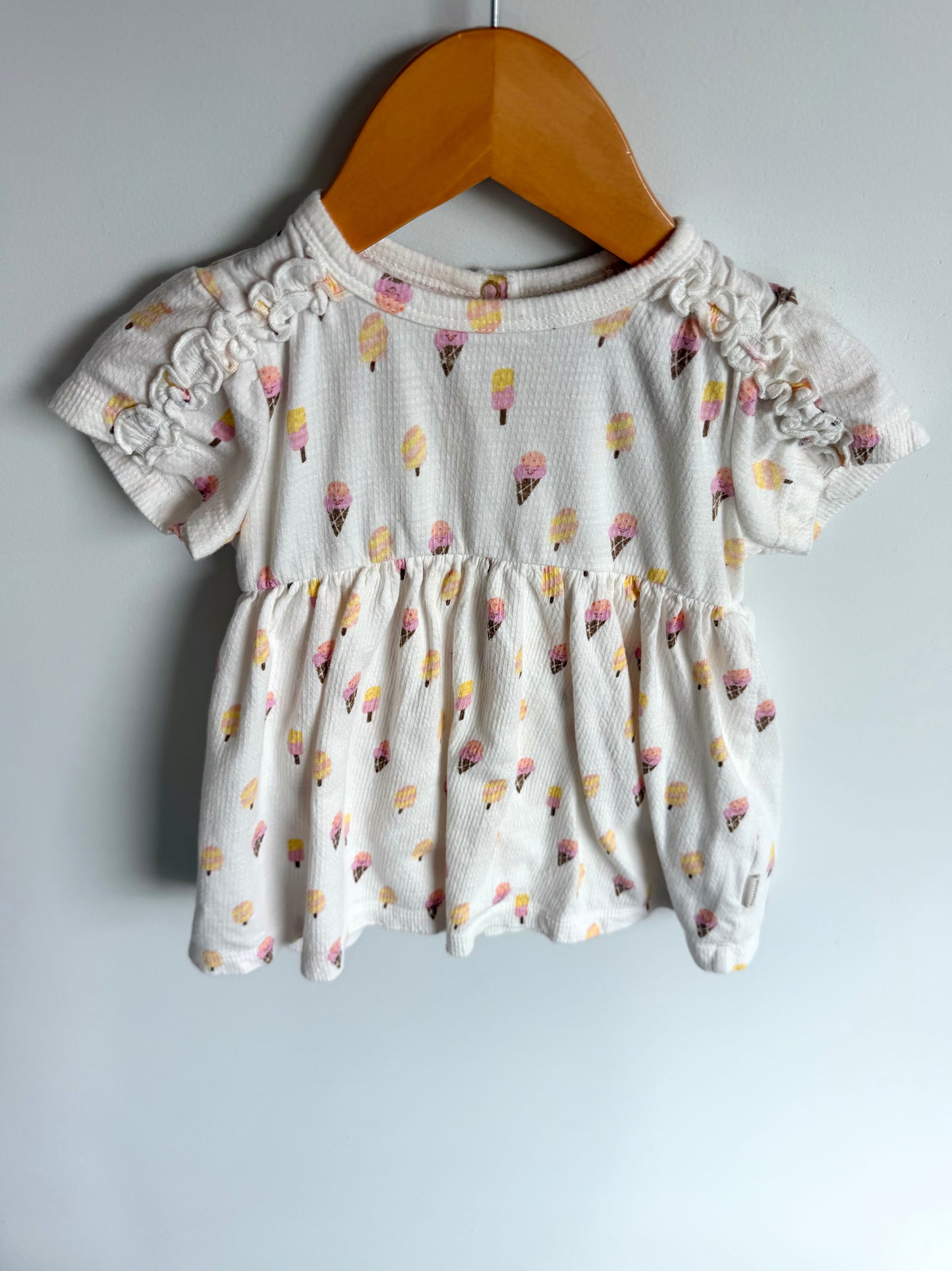 Minymo Icecream Dress Bodysuit / 3-6m