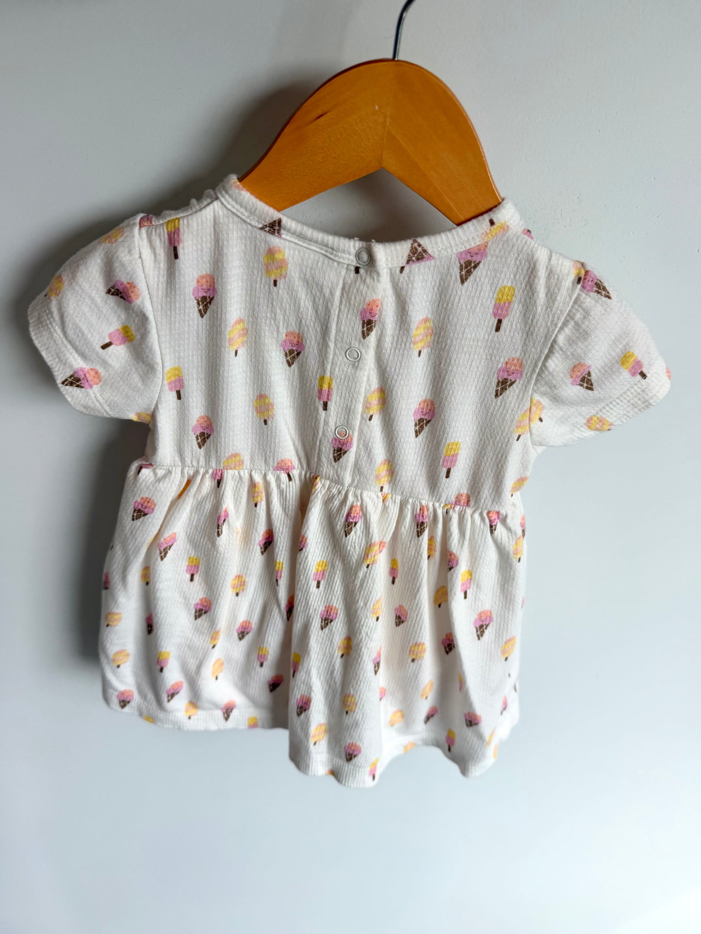 Minymo Icecream Dress Bodysuit / 3-6m
