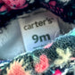 Fleece Floral Pants / 9m