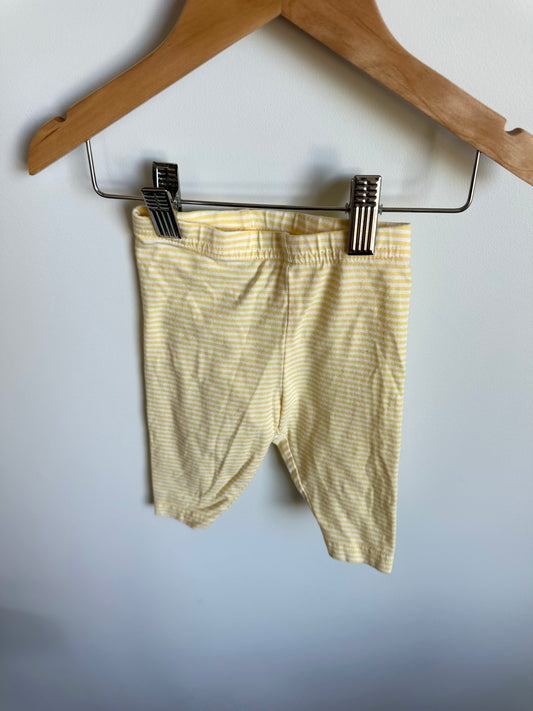 Yellow Striped Capris / 12m