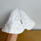 White Eyelet Sun Hat / 6-12m?