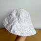 White Eyelet Sun Hat / 6-12m?