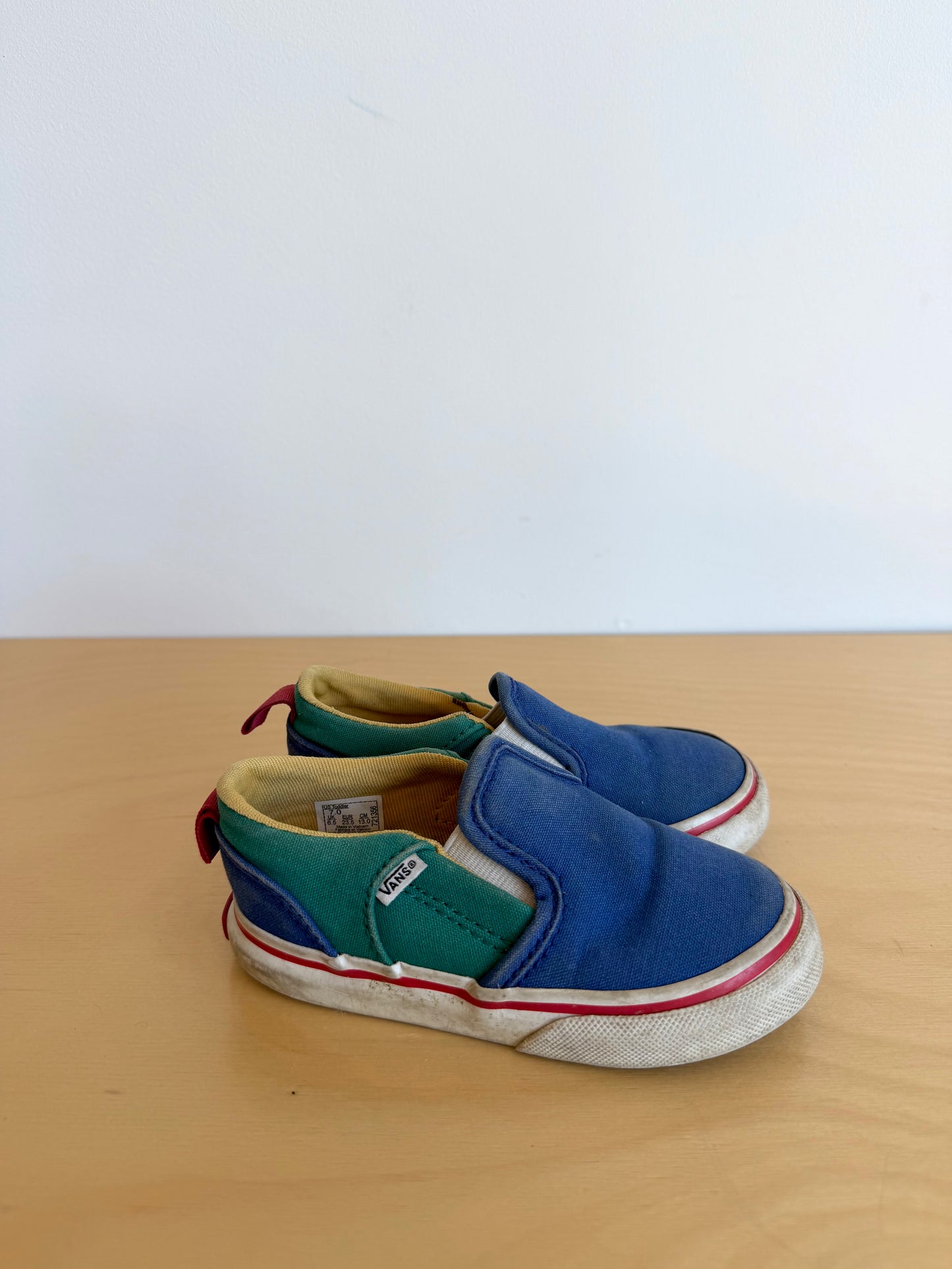Vans Color Blocked Shoes (PLAY) / Size 7 Toddler