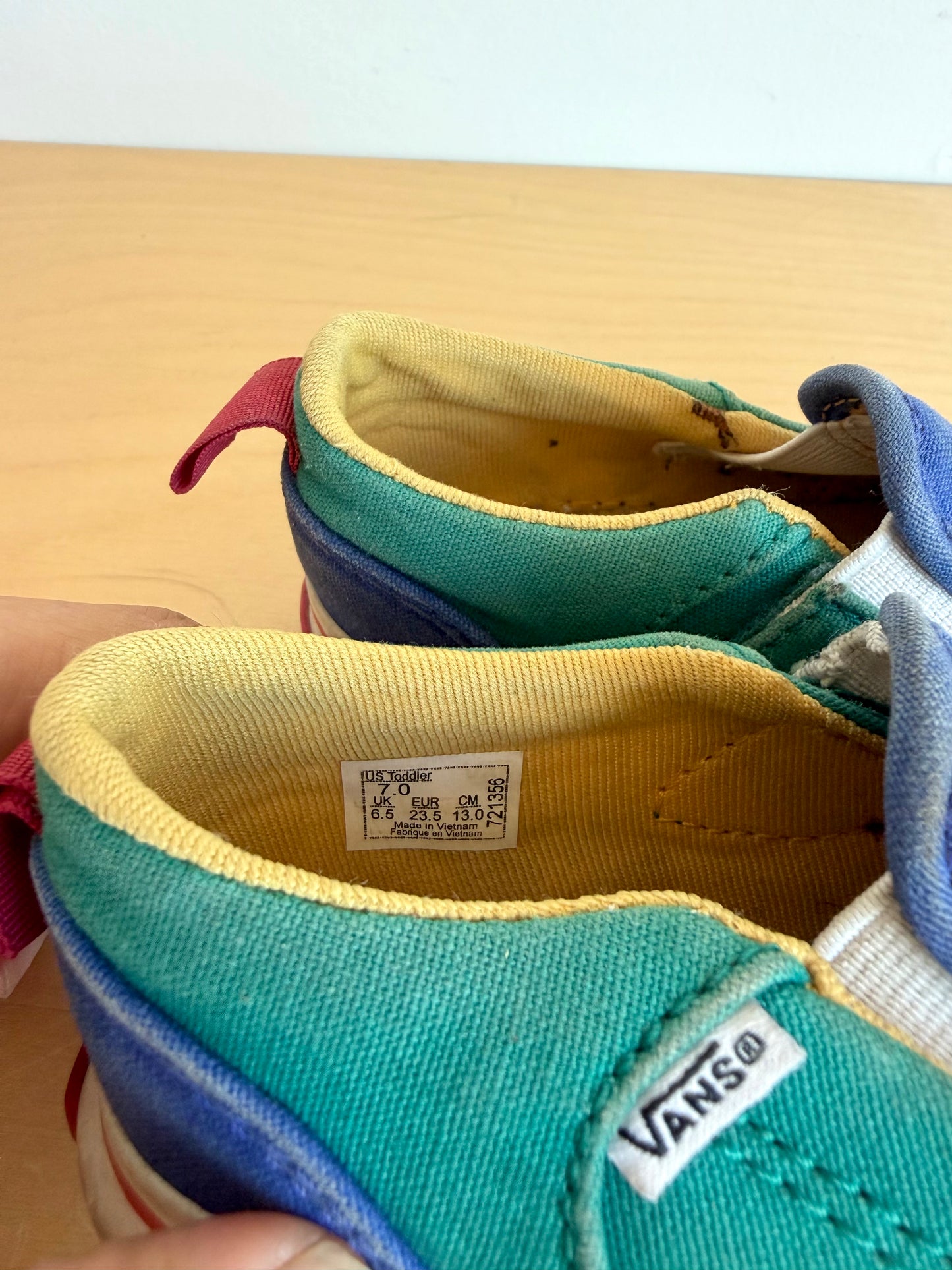 Vans Color Blocked Shoes (PLAY) / Size 7 Toddler