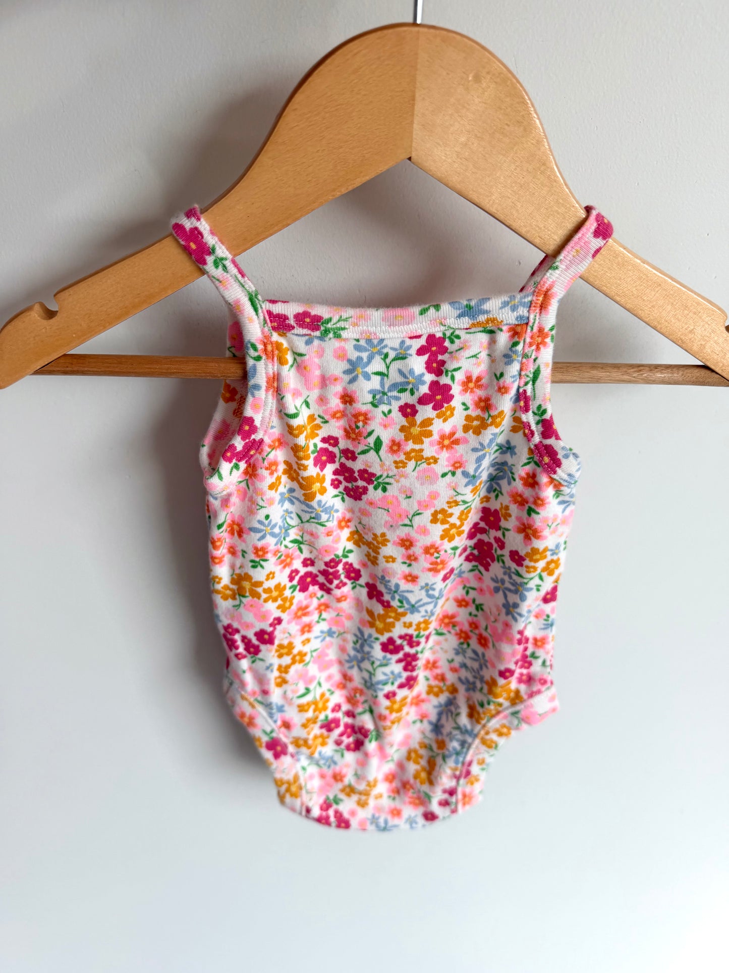 Bright Floral Bodysuit / 3-6m