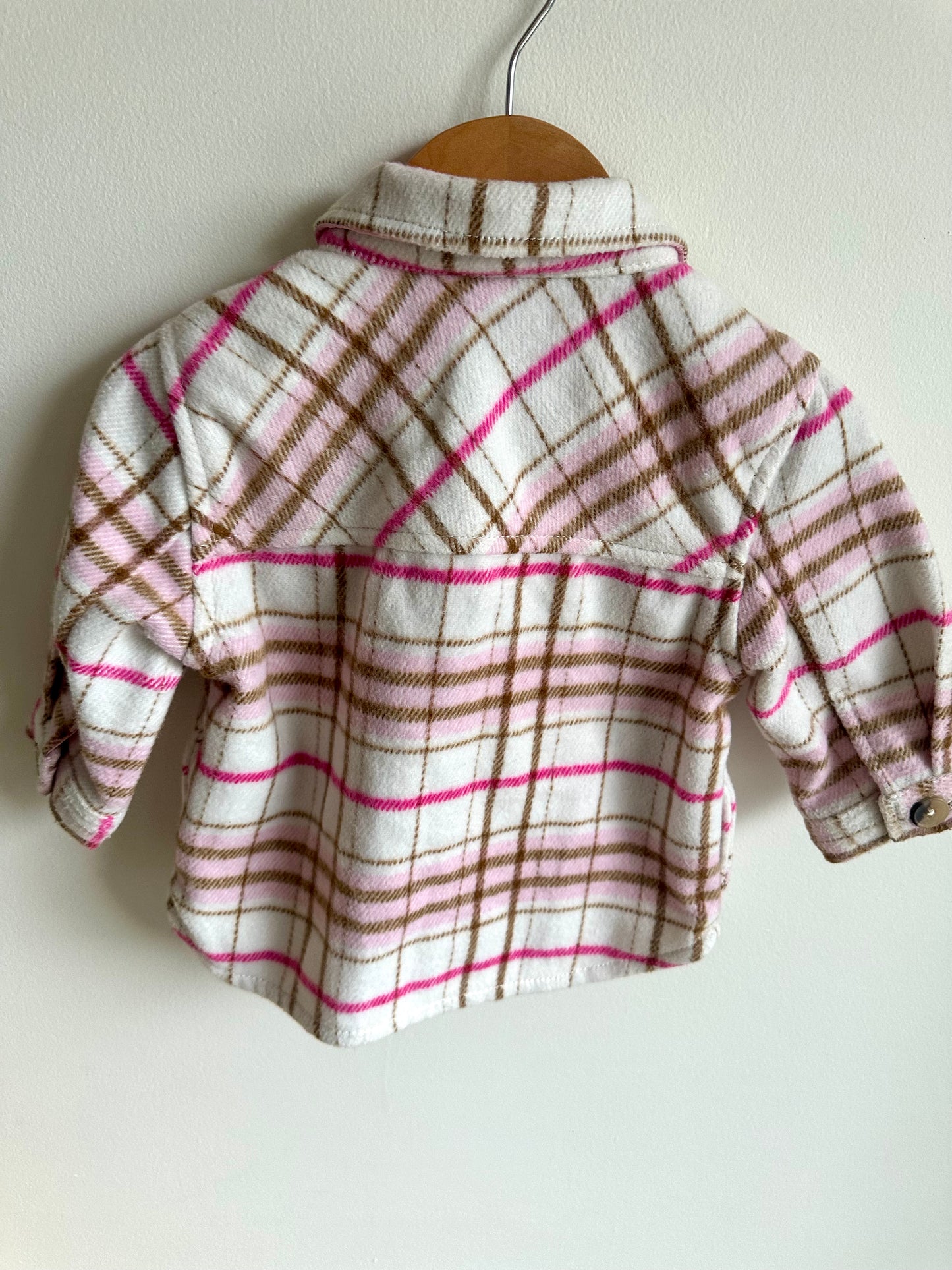 Plaid Shacket / 12-18m