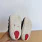 Stride Rite Grey, Red + Blue Velcro Shoes / Size 3.5 Infant