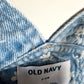 Floral Bubble Denim Overalls / 3-6m