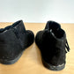 Black Fringe Suede Ankle Boots / Size 6 Toddler