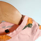 Orange Pattern Bodysuit / 3-6m
