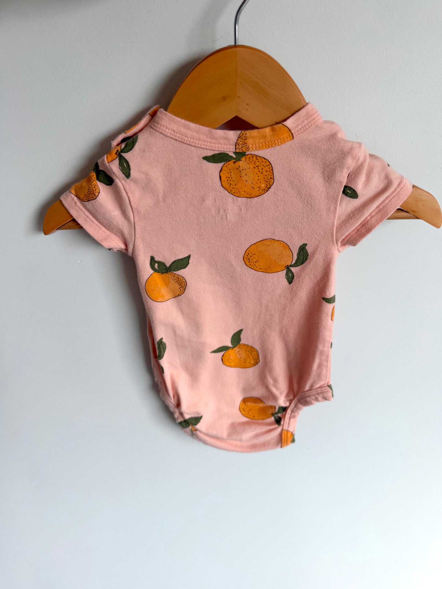 Orange Pattern Bodysuit / 3-6m