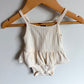 Cream Eyelet Dress Bodysuit / 3-6m
