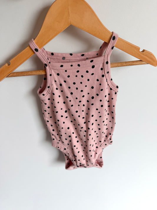 Pink Dot Bodysuit / 3-6m