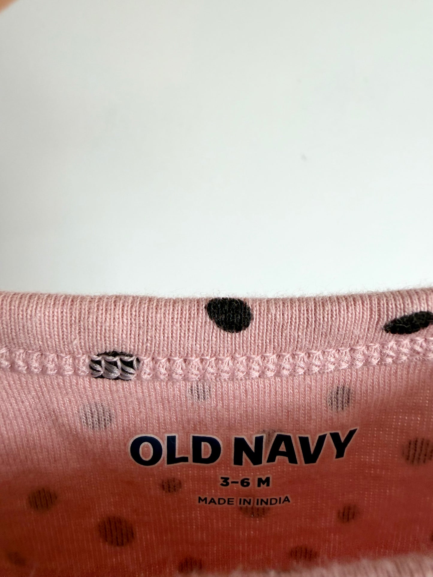 Pink Dot Bodysuit / 3-6m