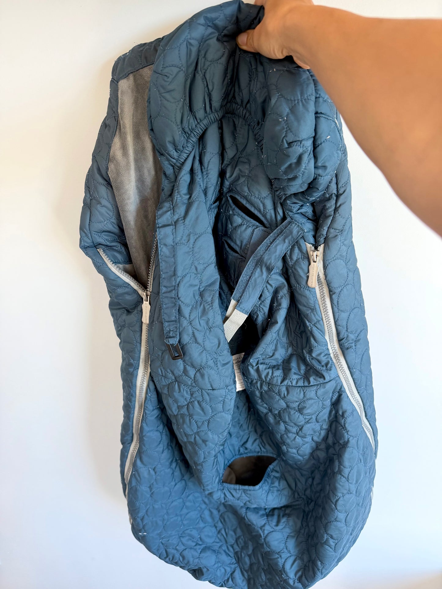 JJ Cole Fleece Lined Blue Bundle Me Stroller Bag (No Shipping)
