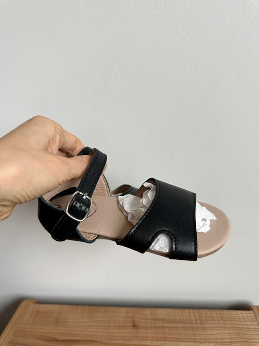 Little Moccs Black Open Toe Strap Sandals (In Package) / Size 10 Toddler