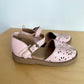 Pink Eyelet Sandals / Size 8 Toddler