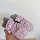 Kombi Pink Fleece Gloves / 6-12m