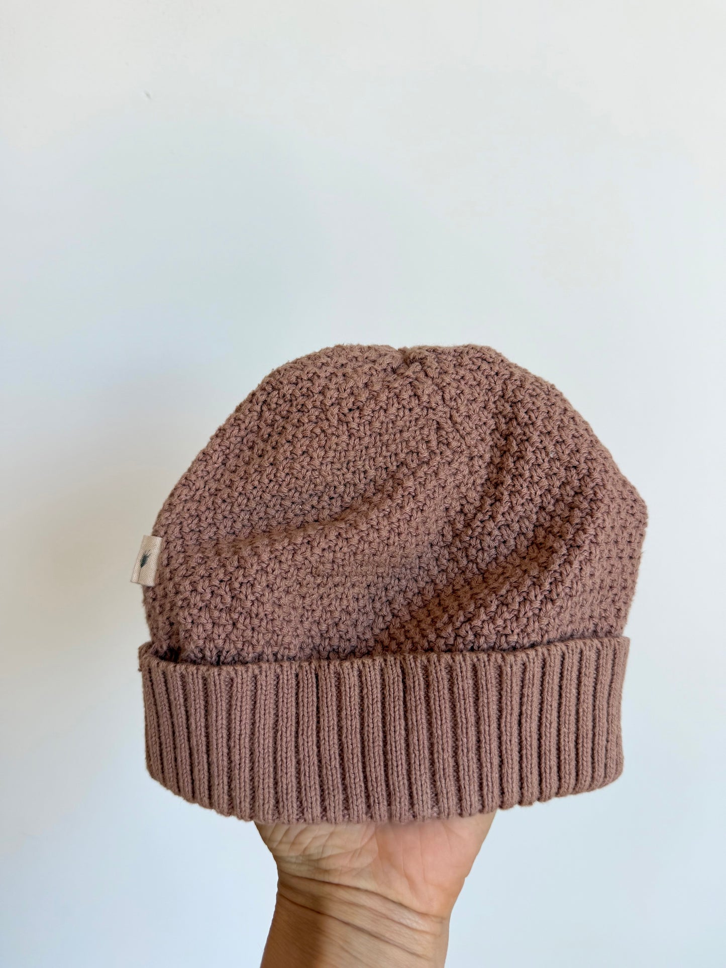 Wheat Blush Knit Toque / 12-24m