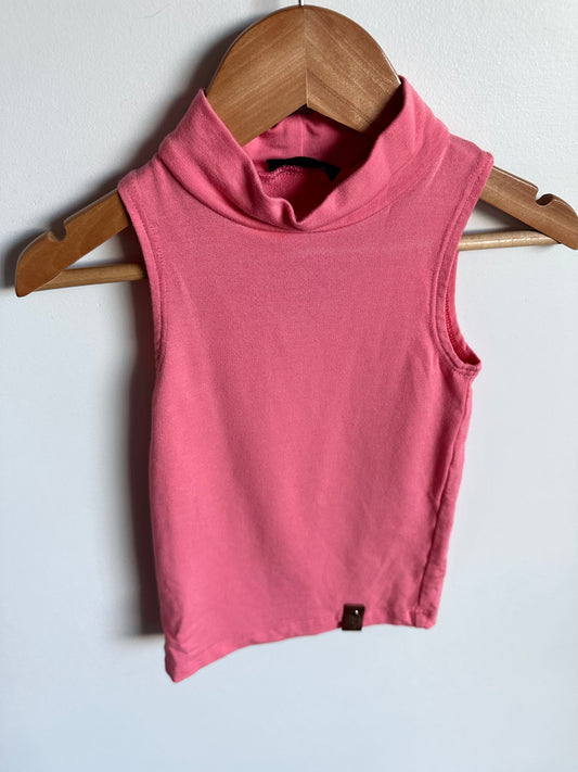 Pink Mock Turtle Neck Top / 3-4T