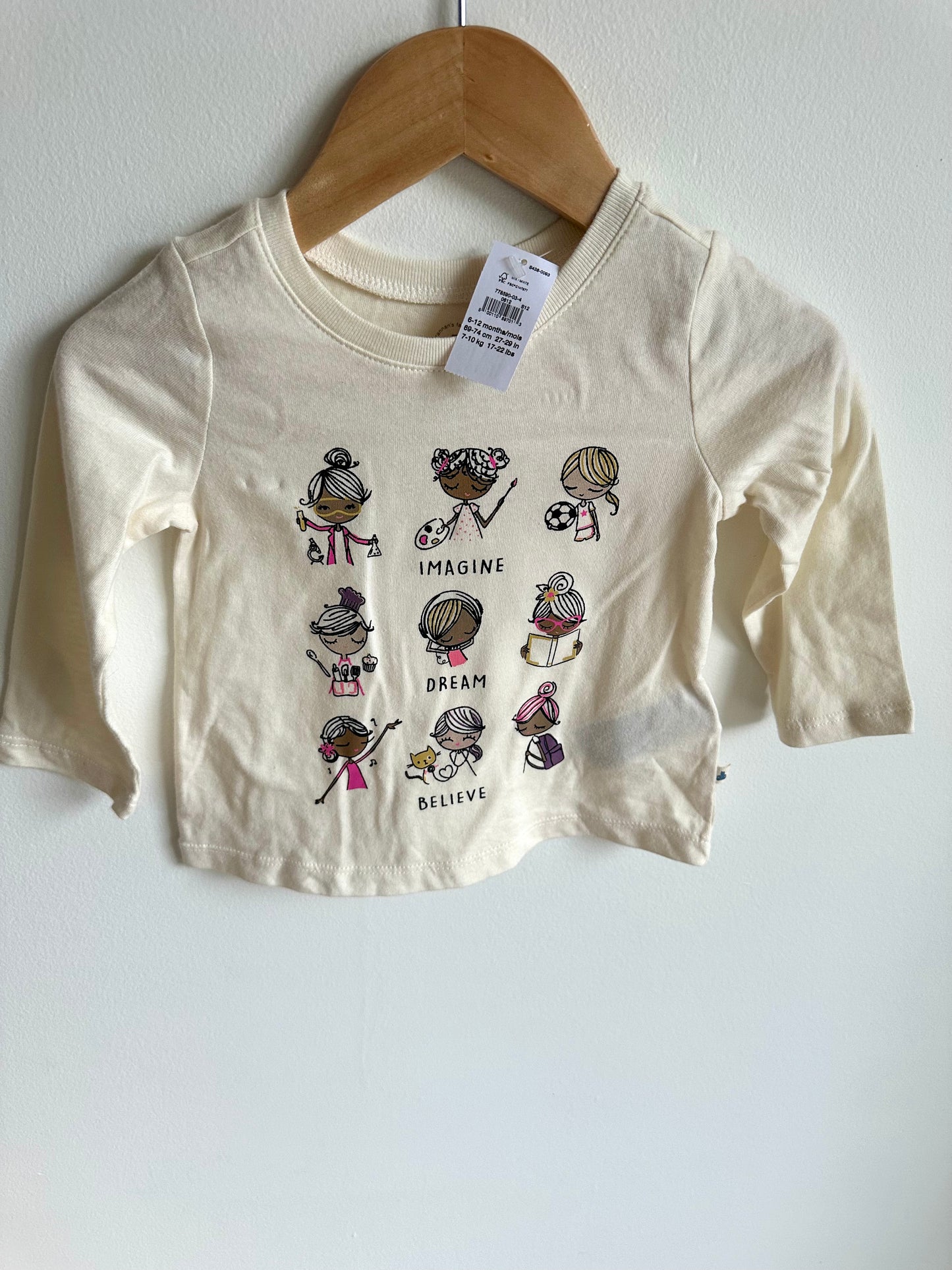 Image Dream Believe Top (With Tags) / 6-12m