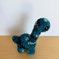 Handmade Crochet Blue Dinosaur
