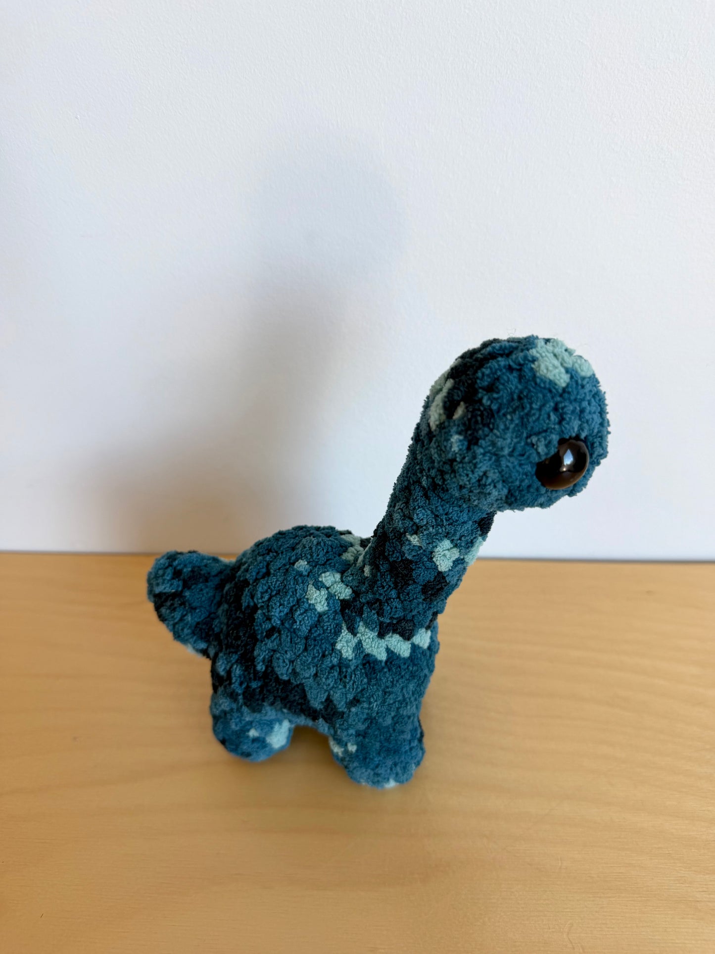 Handmade Crochet Blue Dinosaur
