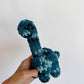 Handmade Crochet Blue Dinosaur