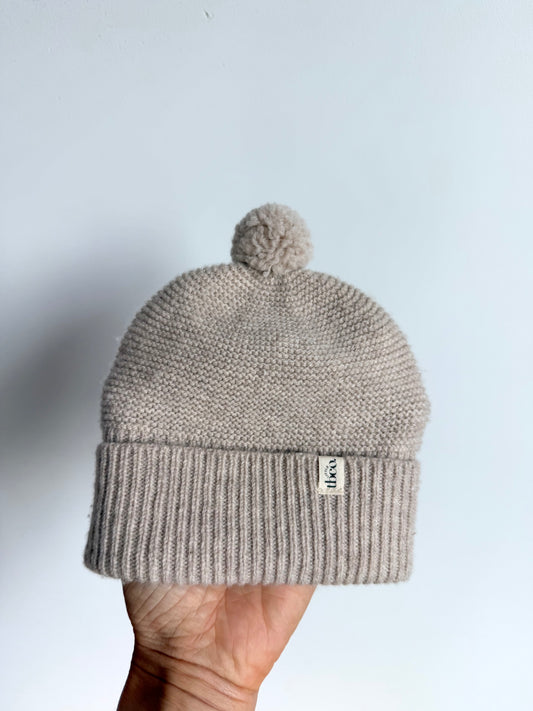 Merino Wool Oat Toque / 0-6m