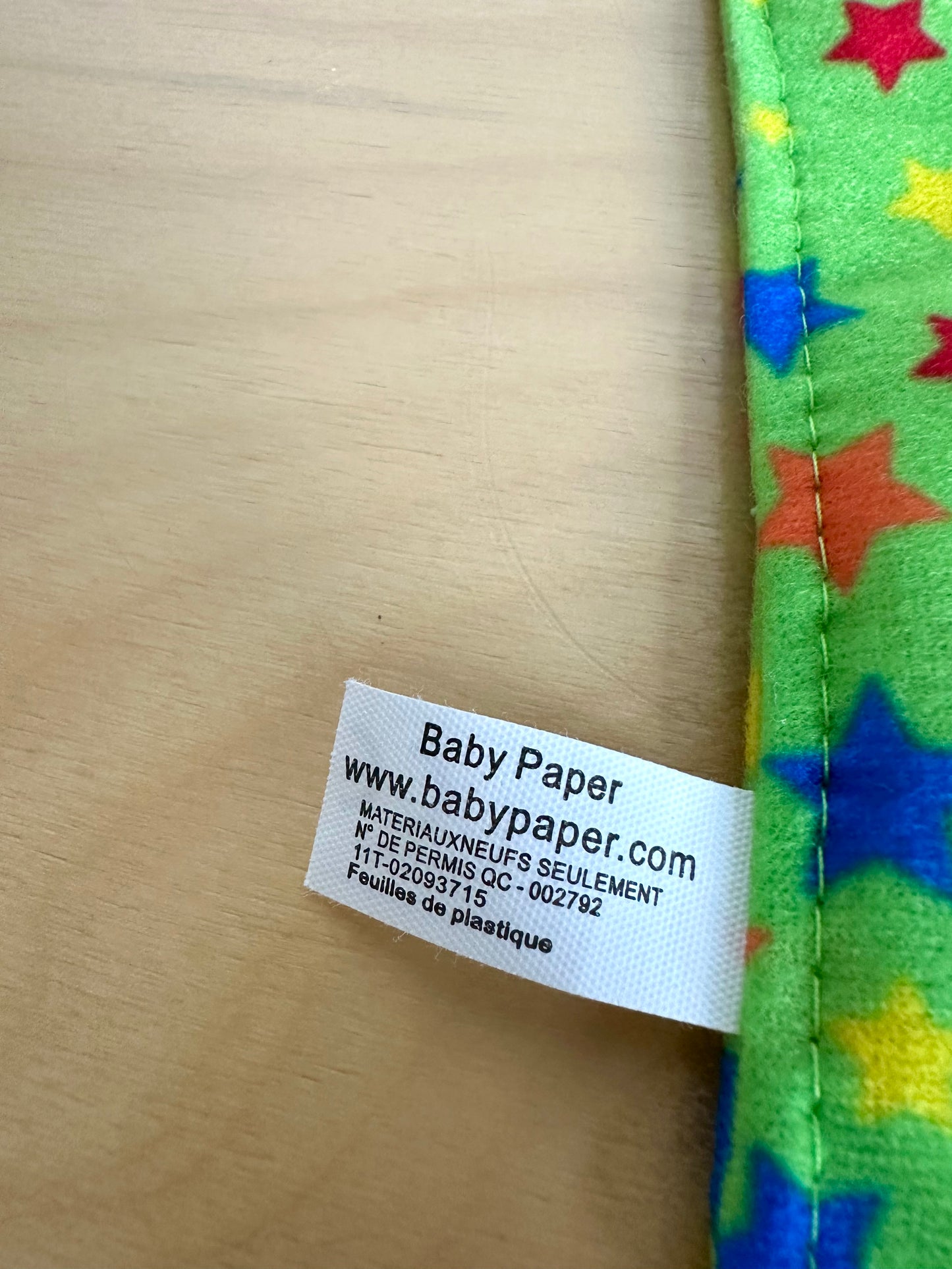 Crinkle Sheet Green Star Toy