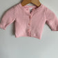 Pink Knit Cardigan / 0-3m