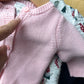 Pink Knit Cardigan / 0-3m