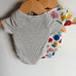 Grey + Colored Bodysuit (2) / 0-3m