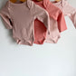 Ribbed Pinks Bodysuits (With Tags) / 0m