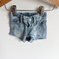 Embroidery Flower Jean Shorts / 0-3m