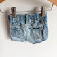 Embroidery Flower Jean Shorts / 0-3m