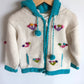 Handmade Wool Flower Sweater / 6 years
