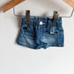 Scrunch Waist Jean Shorts / 0-3m