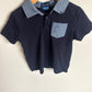Collared Navy Pocket T-shirt / 5-6 years