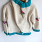 Handmade Wool Flower Sweater / 6 years