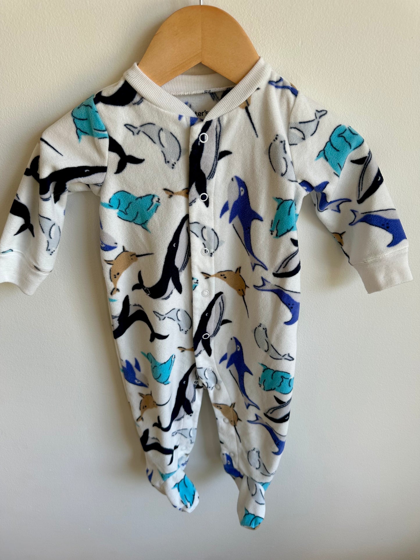 Sea Life Fleece Sleeper / 6m