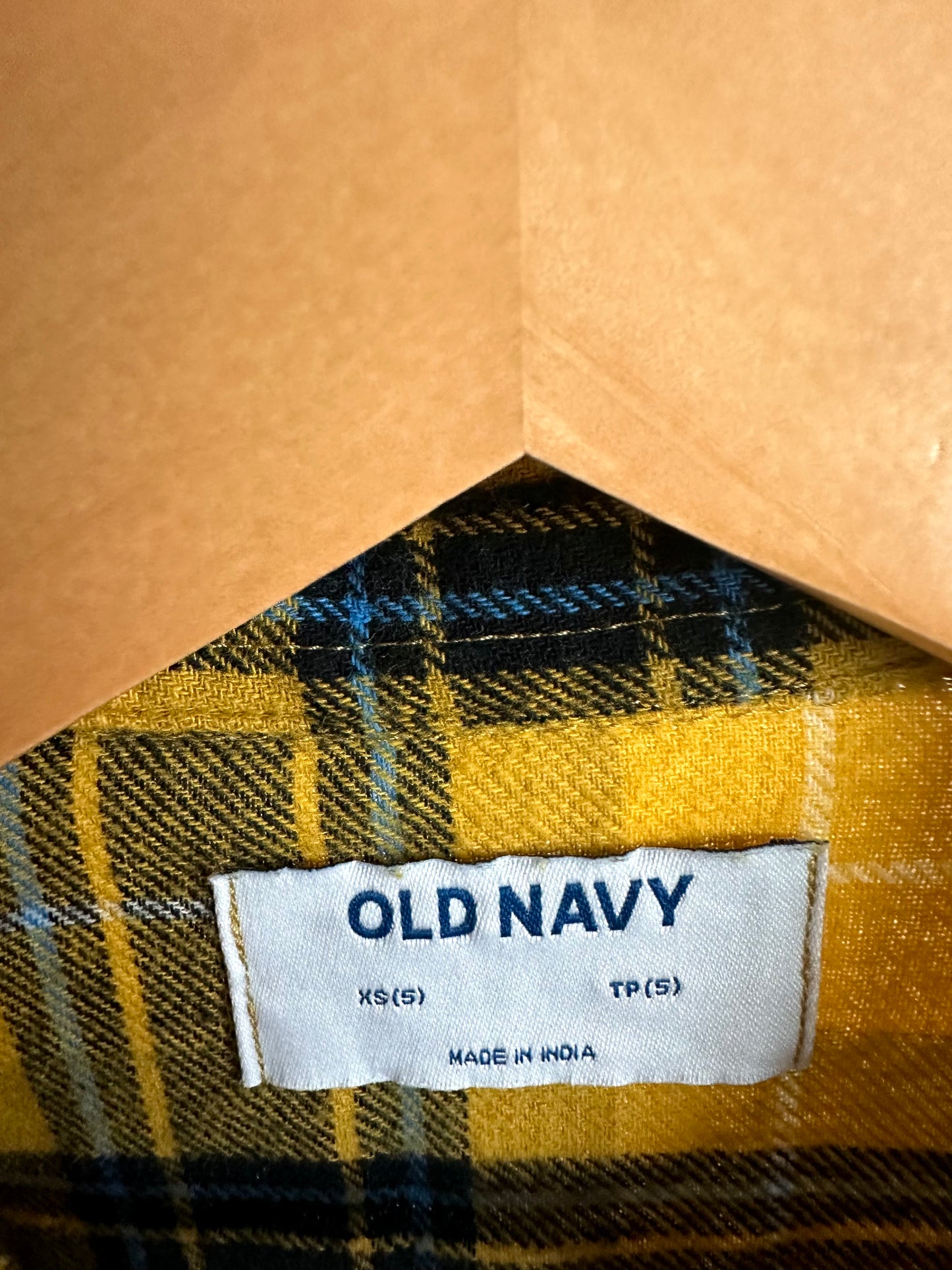Yellow Plaid Flannel / 5 years