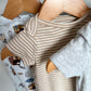 Set of 3 Bodysuits (Grey, Striped, Houses) / 3-6m
