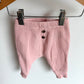 Pink Button Pants / 0-3m