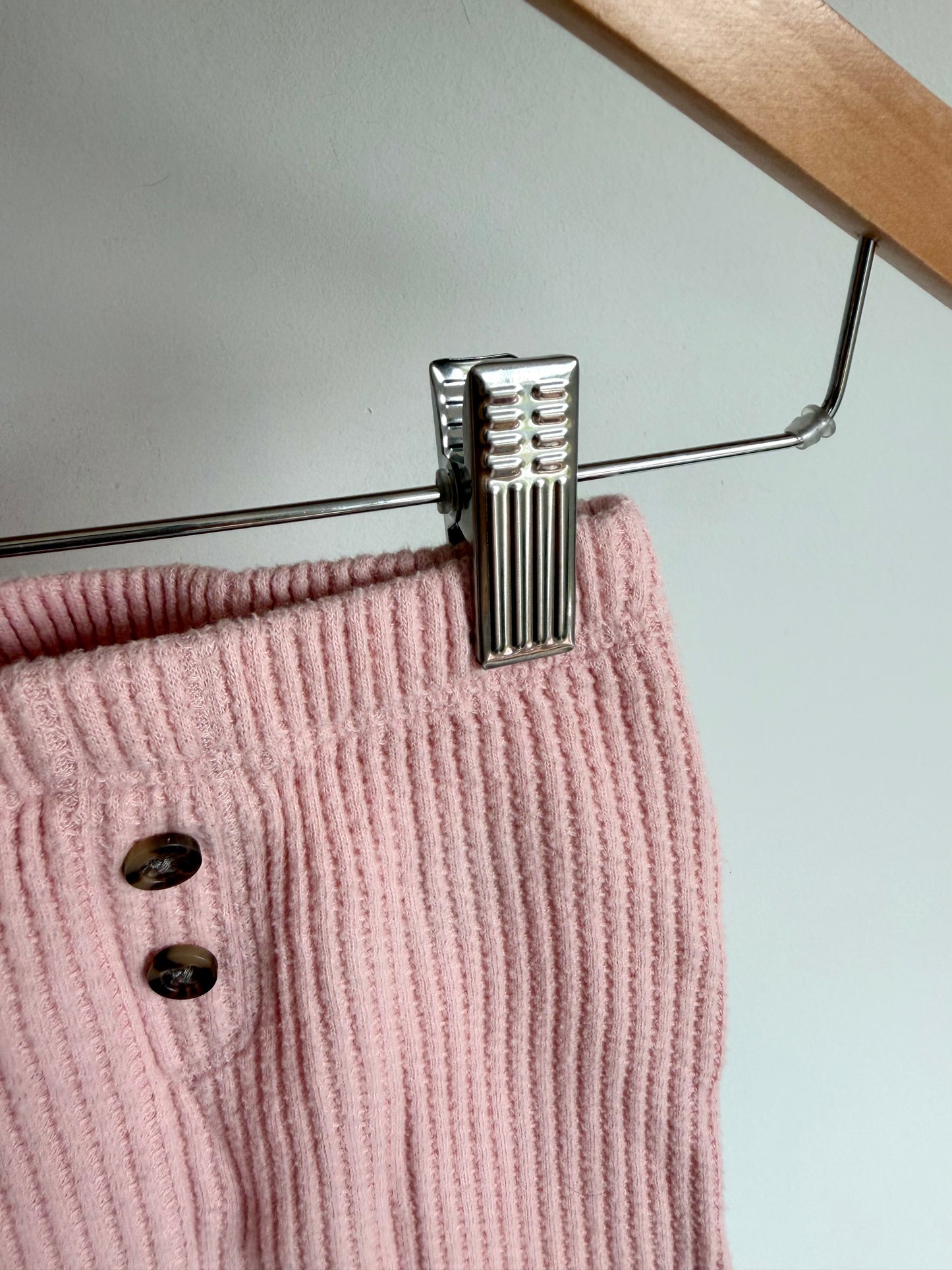 Pink Button Pants / 0-3m