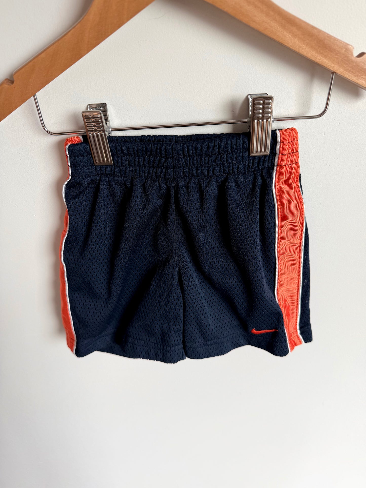 Nike Navy with Orange Stripe Shorts / 18m