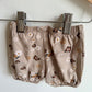 Tan Butterfly Peace Shorts / 3m