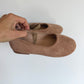 Tan Suede Ballet Flat Shoes / Size 12 Little Kid